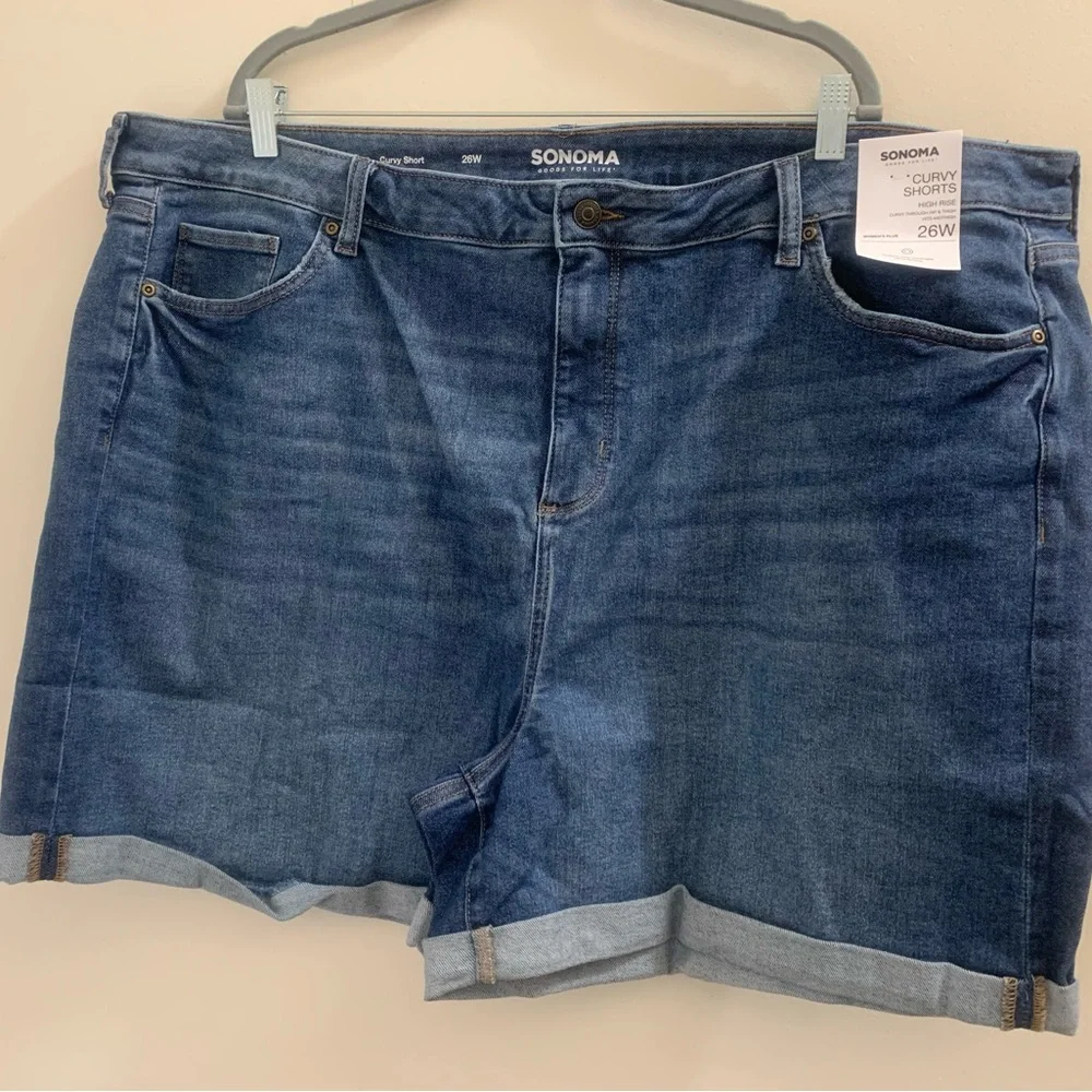 NWT Sonoma curvy high rise shorts - Picture 3 of 5